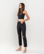 Load image into Gallery viewer, HIGH RISE CROP SLIM STRAIGHT JEANS T5993
