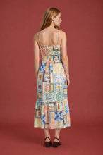 Load image into Gallery viewer, POSITANO MOTIF SPAGHETTI STRAP SIDE STRAP MIDI DRE
