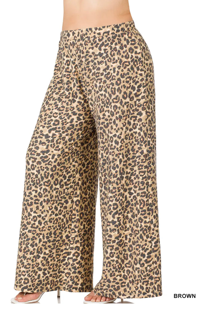 Leopard pants-plus